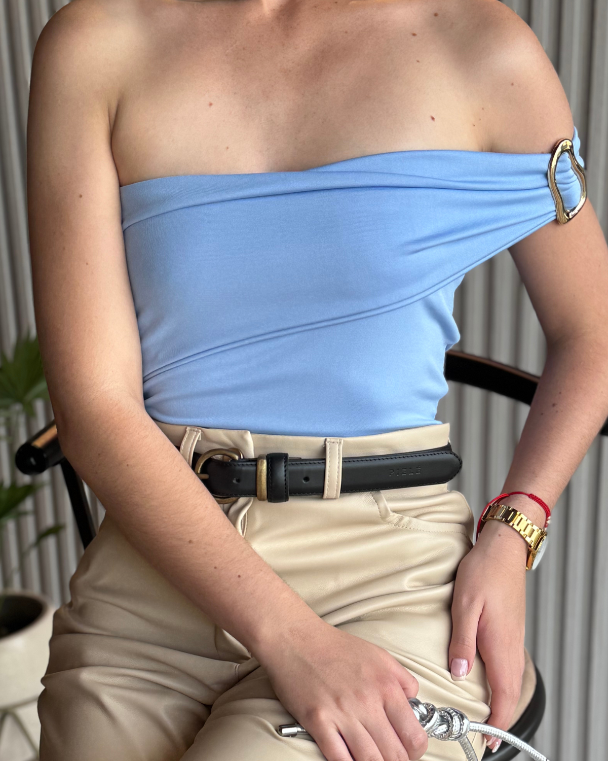 BODY STRAPLESS - AZUL
