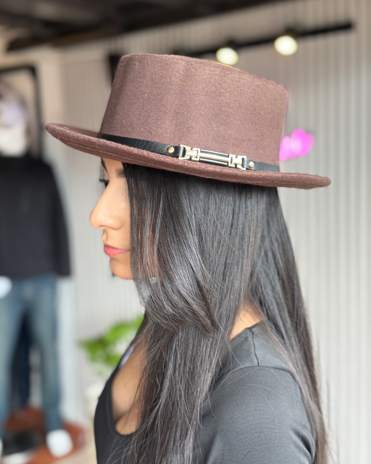 SOMBRERO COLOR CAFE